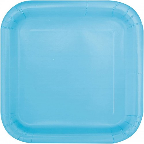 Pratos Quadrados Azul Claro